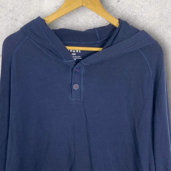 NEW Rhone Bolina Henley Hoodie Blue Size XLarge 2021 Lightweight Hooded Hood XL - Picture 6 of 12